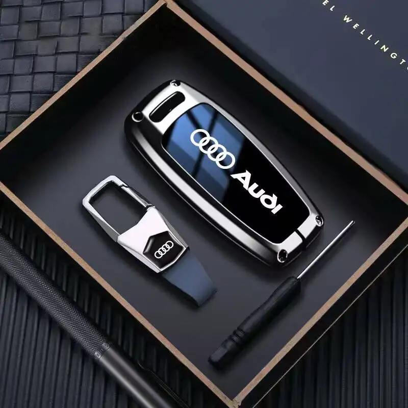 Alloy Car Smart Remote Key Case Cover Fob Protector Holder Shell For Audi A6 A7 A8 C8 Q8 D5 E-Tron Keyless Keychain Stickers
Alloy Car Smart Remote Key Case Cover Fob Protector Holder Shell For Audi A6 A7 A8 C8 Q8 D5 E-Tron Keyless Keychain Stickers