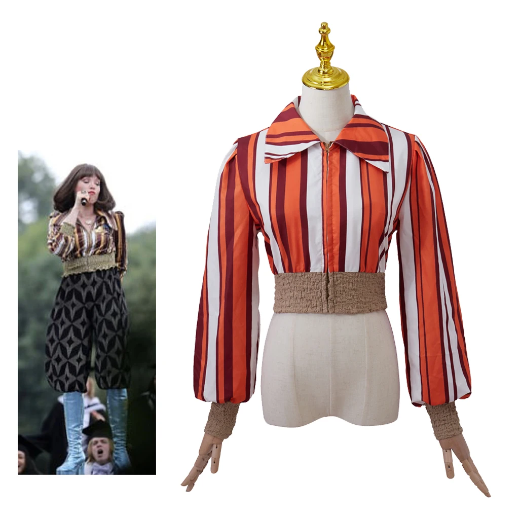 Musical Mamma Mia Cosplay Costume Donna Sheridan Costume Rainbow Stripe Jacket 70s Disco Party Casual Halloween Outfits
Musical Mamma Mia Cosplay Costume Donna Sheridan Costume Rainbow Stripe Jacket 70s Disco Party Casual Halloween Outfits