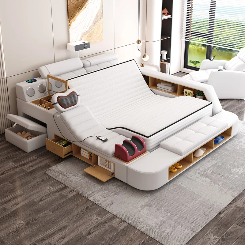 Modern Multifunctional Bed Comfortable Cheap Accent Designer White Space Saving Wooden Sun Bed Tatami Cama Salon Furniture
Modern Multifunctional Bed Comfortable Cheap Accent Designer White Space Saving Wooden Sun Bed Tatami Cama Salon Furniture