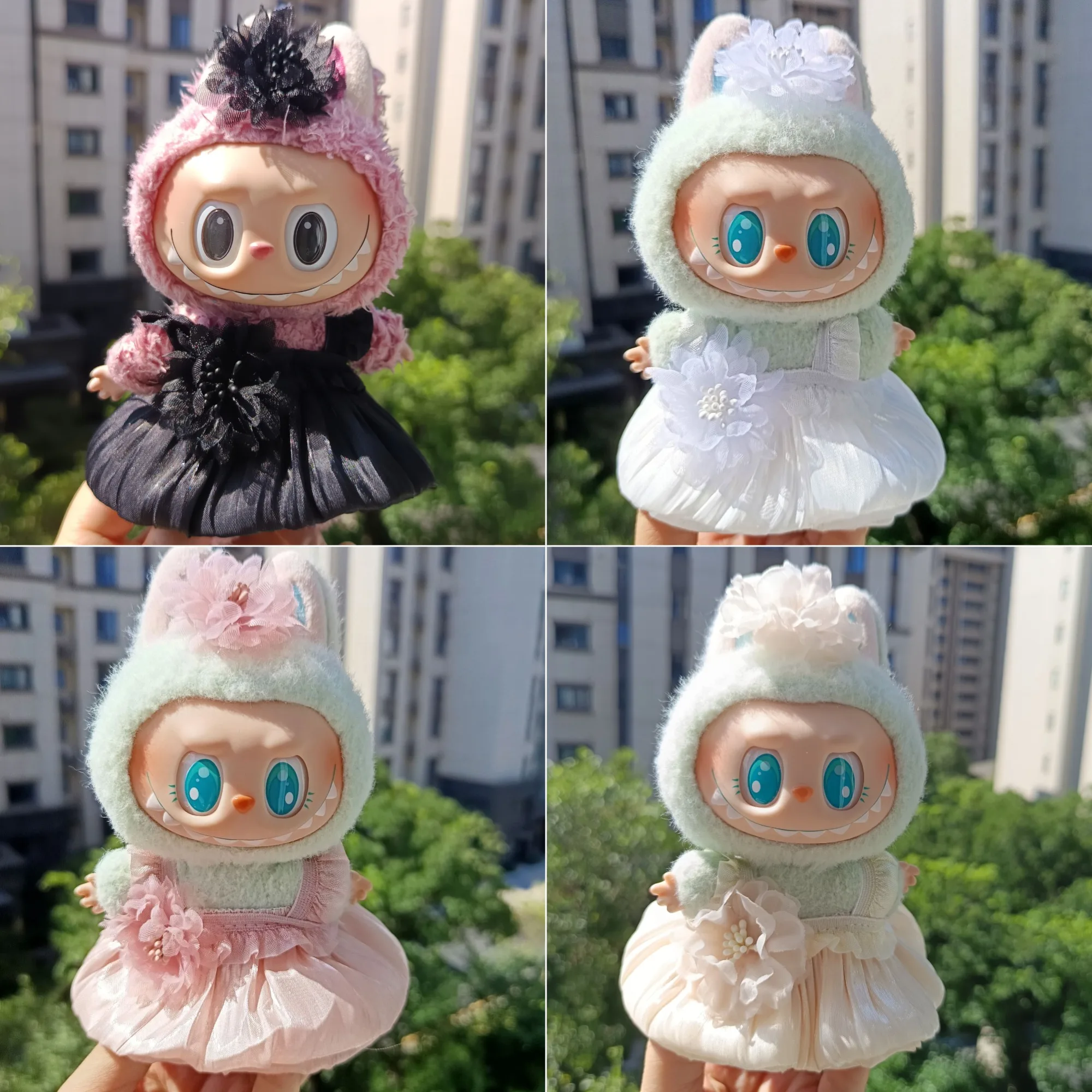 Одежда для кукол Labubu 15/17 см Gen 1-3, юбка в стиле принцессы с цветочным рисунком и аксессуарами для волос, комплект подвесных аксессуаров для одежды 
Одежда для кукол Labubu 15/17 см Gen 1-3, юбка в стиле принцессы с цветочным рисунком и аксессуарами для волос, комплект подвесных аксессуаров для одежды