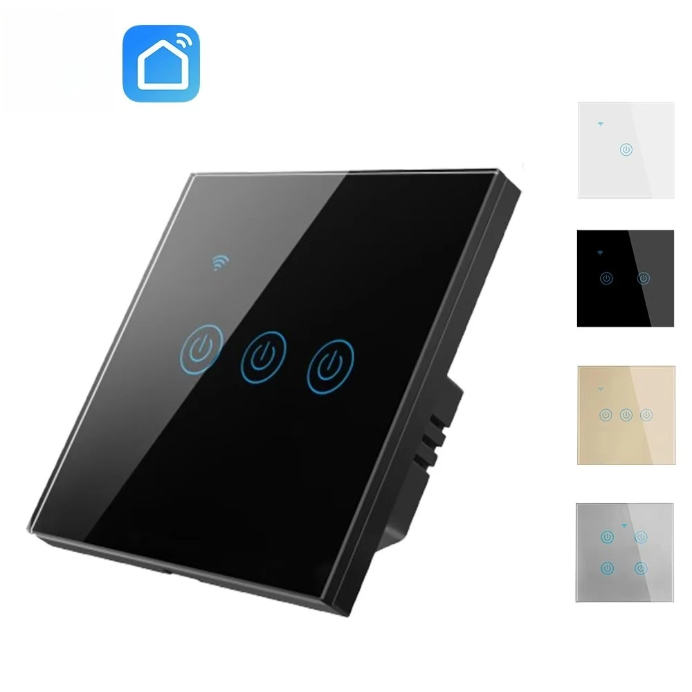 5pcs No Neutral Wire Wireless Connectivity Smart Home Wall Switches Touch Panel App Voice Control Glass Wall Electrical
5pcs No Neutral Wire Wireless Connectivity Smart Home Wall Switches Touch Panel App Voice Control Glass Wall Electrical