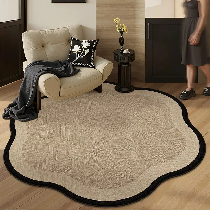 Round Carpet Living Room Rug Stain-resistant Dirt-resistant Floor Mat Irregular Bedroom Rugs French Style Home Decoration Mats
Round Carpet Living Room Rug Stain-resistant Dirt-resistant Floor Mat Irregular Bedroom Rugs French Style Home Decoration Mats