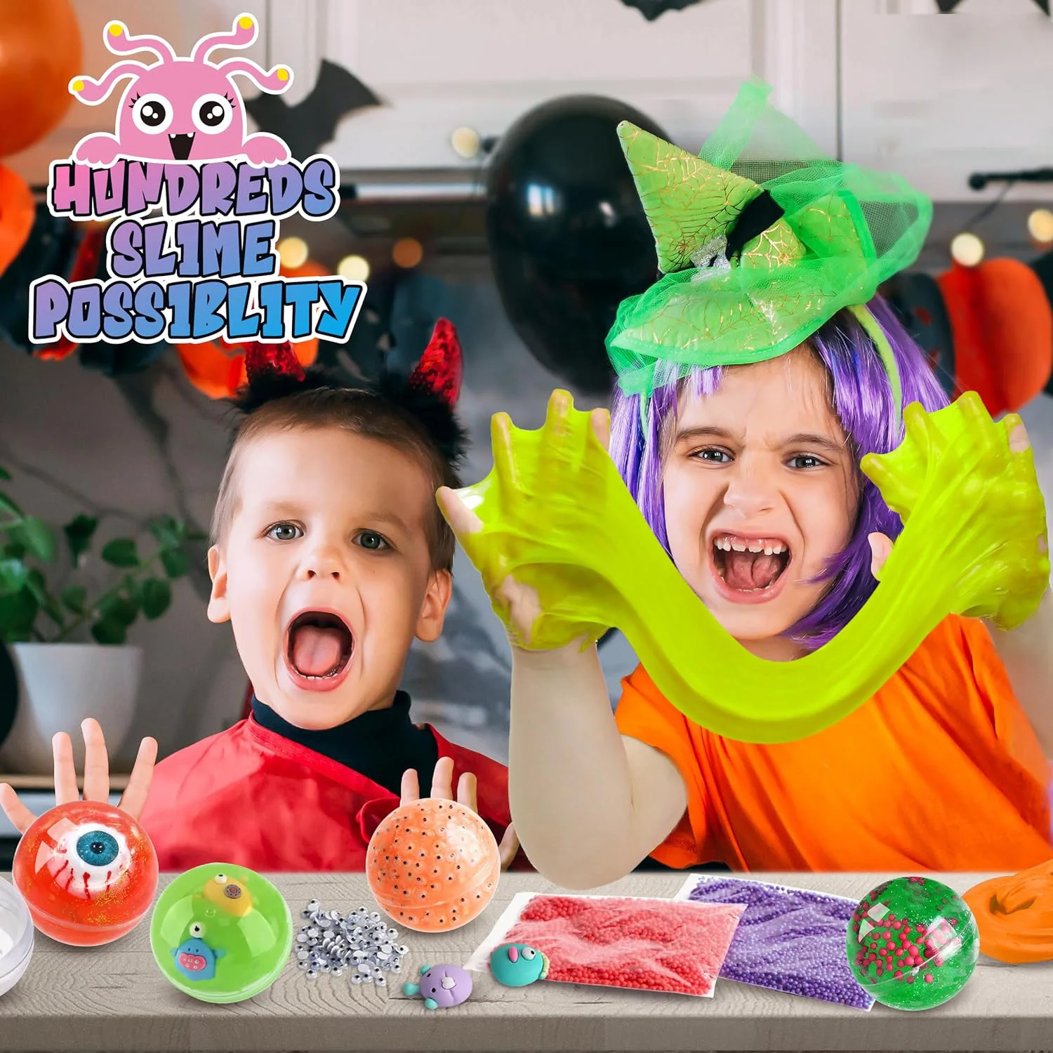 Kids Sensory Development Toy DIY One Eyed Monster Slime Kit Educational Gift
Kids Sensory Development Toy DIY One Eyed Monster Slime Kit Educational Gift