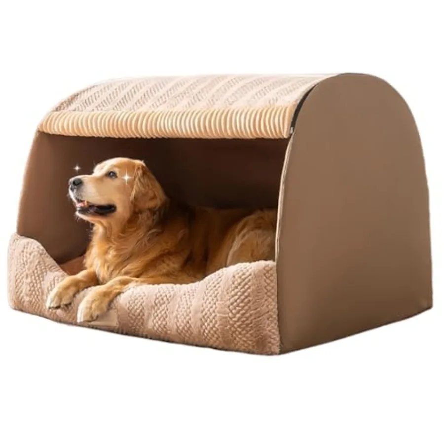 Extra Large Dog House Indoor, Memory Sponge, Cozy Dog Bed House, Pet Sleeping House Dog Cave for Dogs Cats Khaki
Extra Large Dog House Indoor, Memory Sponge, Cozy Dog Bed House, Pet Sleeping House Dog Cave for Dogs Cats Khaki