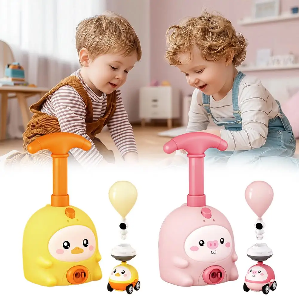 Cute Animal Rocket Balloon Launcher Toy Educational Inertial Air Power Car Tower, Safe Science Experiment Gift for Kids Toddlers
Cute Animal Rocket Balloon Launcher Toy Educational Inertial Air Power Car Tower, Safe Science Experiment Gift for Kids Toddlers