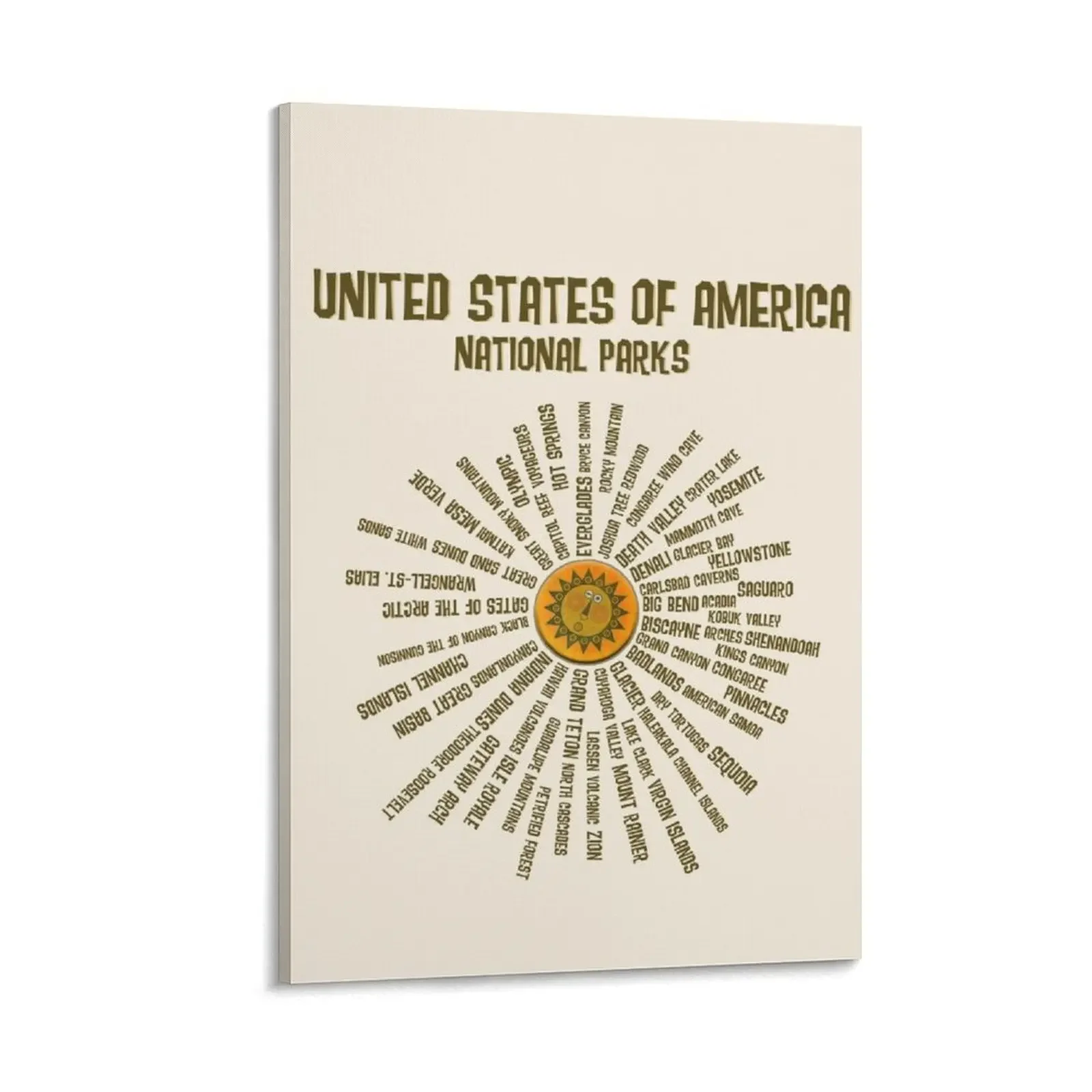 United States National Parks All 62 Protected Areas Canvas Painting anime home decorations
United States National Parks All 62 Protected Areas Canvas Painting anime home decorations
