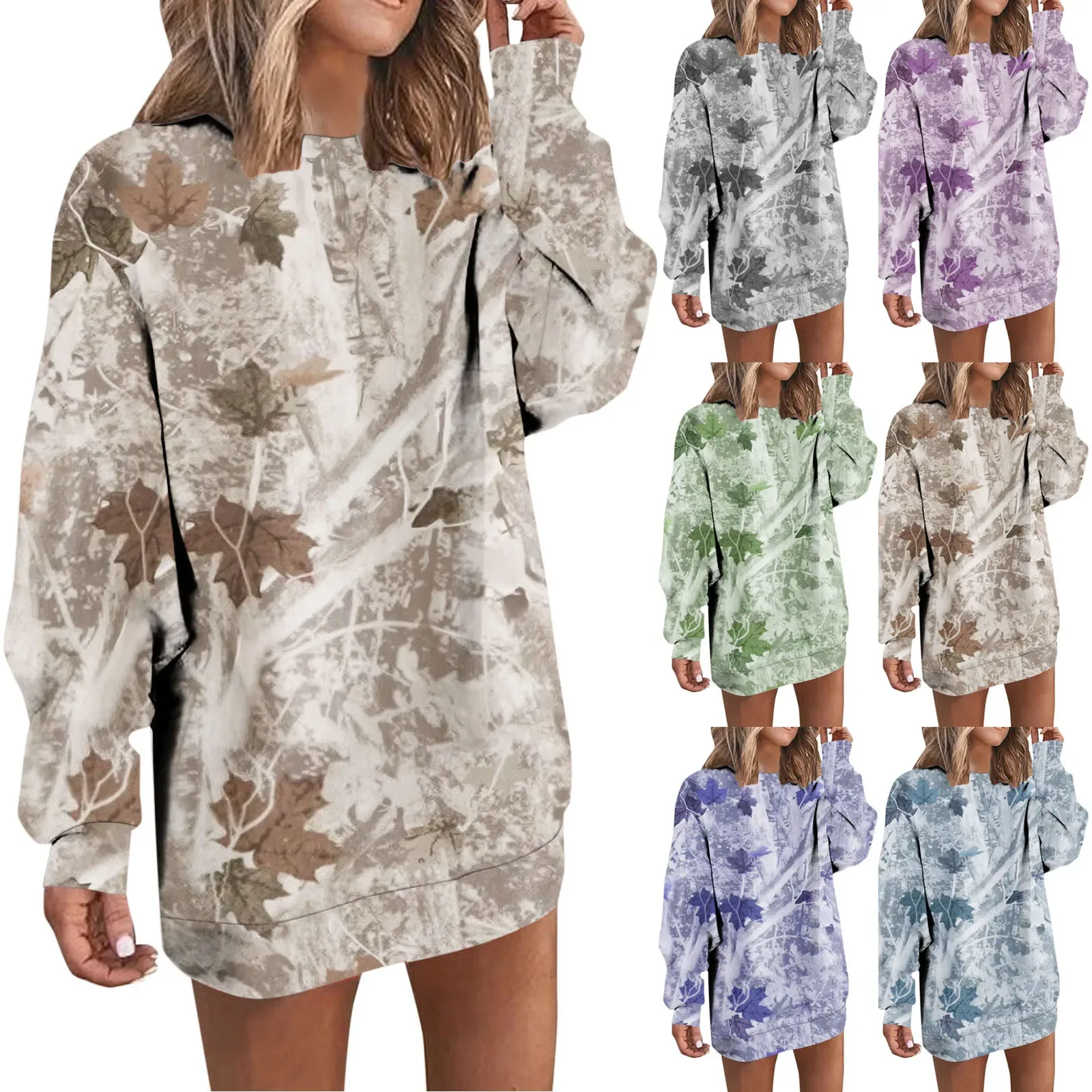 Autumn Long Sleeves Casual Loose Pullover Sweatshirt Dress Women Harajuku Graphic Blouse O Neck Floral Print Ladies Sweatshirt
Autumn Long Sleeves Casual Loose Pullover Sweatshirt Dress Women Harajuku Graphic Blouse O Neck Floral Print Ladies Sweatshirt