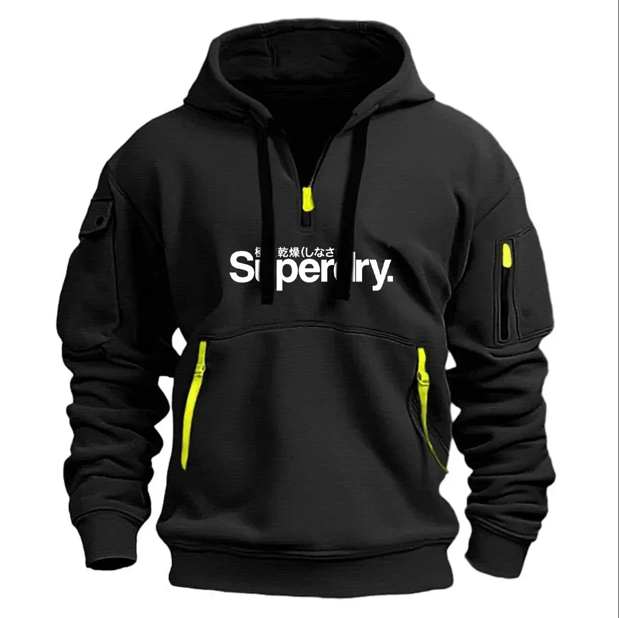 Spring and autumn European new men's multi-pocket zipper hoodie casual loose pullover brand clothing fashion high-quality tops
Spring and autumn European new men's multi-pocket zipper hoodie casual loose pullover brand clothing fashion high-quality tops