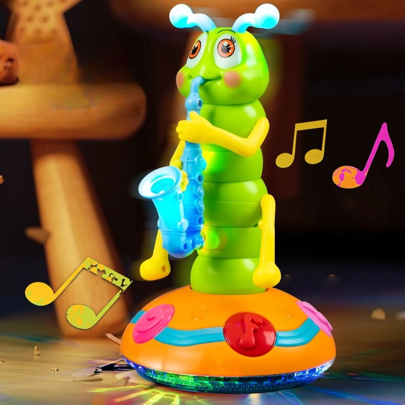 Montessori Music Toy Electric LightUp Saxophone Caterpillar Rotating Dancing Kindergarten Educational Gift
Montessori Music Toy Electric LightUp Saxophone Caterpillar Rotating Dancing Kindergarten Educational Gift