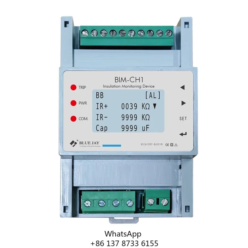Charger Battery Multi-Channel Temperature Ground Fault Insulation Monitoring IMD Electrical Insulation Monitoring Device
Charger Battery Multi-Channel Temperature Ground Fault Insulation Monitoring IMD Electrical Insulation Monitoring Device