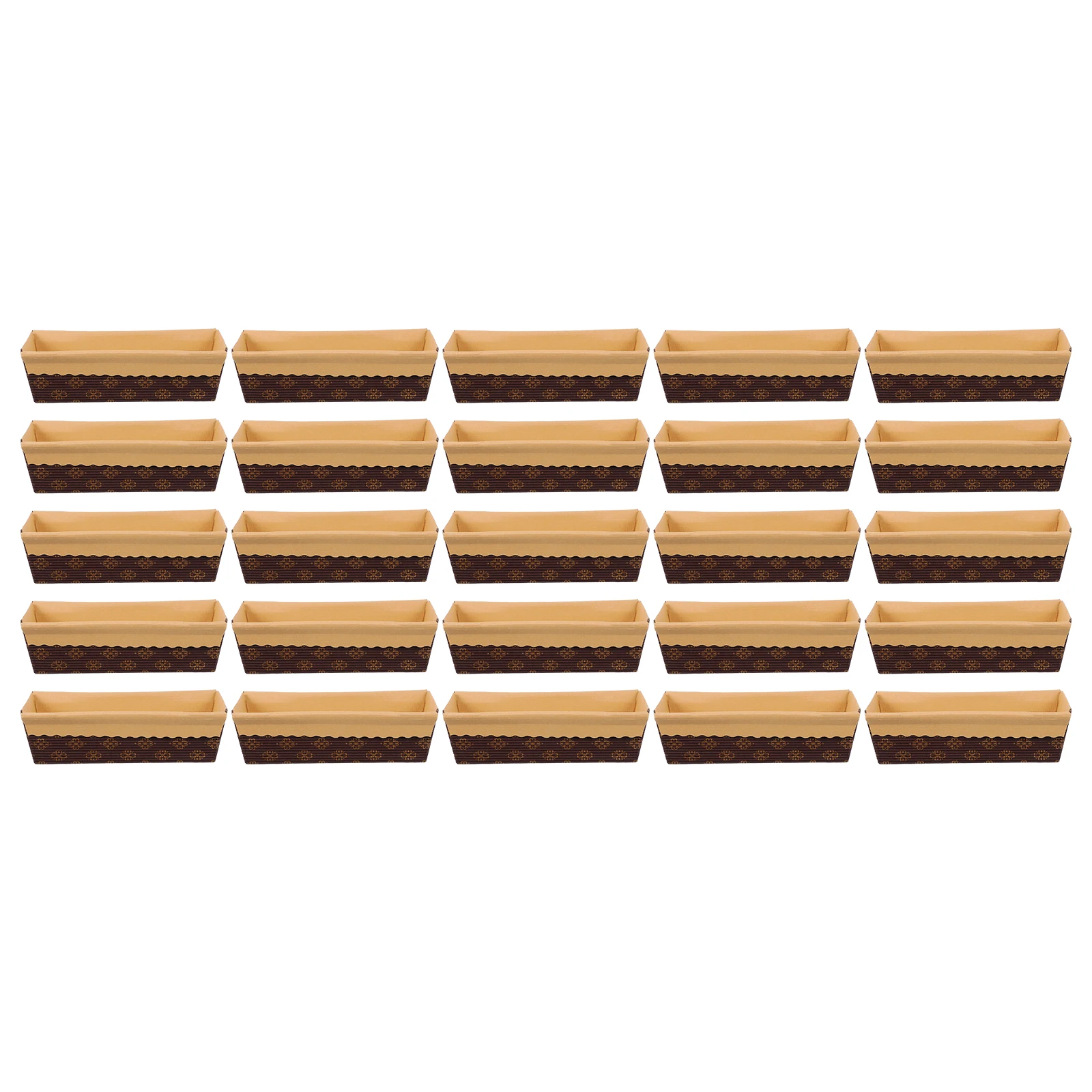 25pcs Bread Tray Loaf Pans Rectangle Paper Disposable Baking Mold Nonstick Kitchen Cake Oven Safe Heat Resistant
25pcs Bread Tray Loaf Pans Rectangle Paper Disposable Baking Mold Nonstick Kitchen Cake Oven Safe Heat Resistant