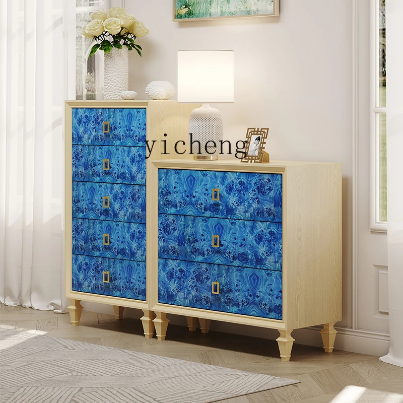TQQ simple wind bucket cabinet blue tree tumor veneer decoration new solid wood storage side cabinet drawer cabinet
TQQ simple wind bucket cabinet blue tree tumor veneer decoration new solid wood storage side cabinet drawer cabinet