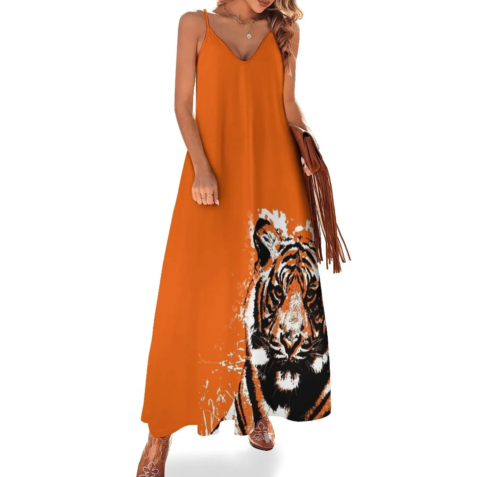 Black and White Tiger Sleeveless Dress Aesthetic clothing summer dress korean women Dress
Black and White Tiger Sleeveless Dress Aesthetic clothing summer dress korean women Dress