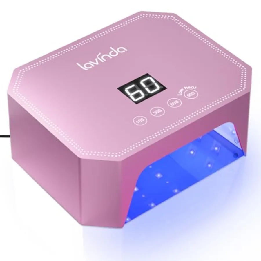 54W UV LED Nail Lamp Plug-in Gel Nail Light with LCD Display 4 Timers Auto Sensor Dual Wavelength Nail Dryer for Home and Salon
54W UV LED Nail Lamp Plug-in Gel Nail Light with LCD Display 4 Timers Auto Sensor Dual Wavelength Nail Dryer for Home and Salon