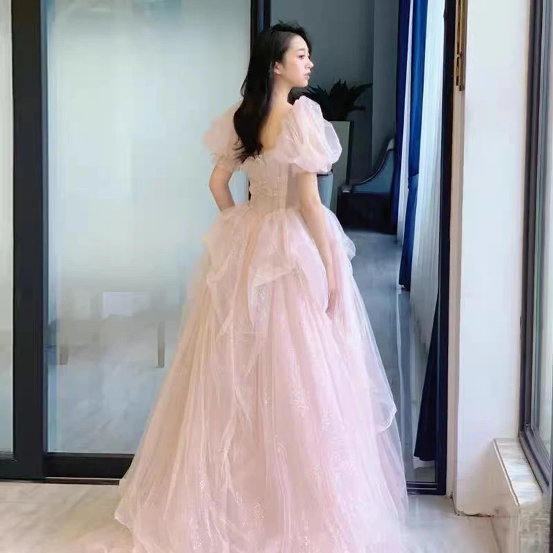 Elegant Pink Evening Gown Women's Luxury Birthday Princess Dress High-End Wedding Engagement Party Dress Bride Dress
Elegant Pink Evening Gown Women's Luxury Birthday Princess Dress High-End Wedding Engagement Party Dress Bride Dress