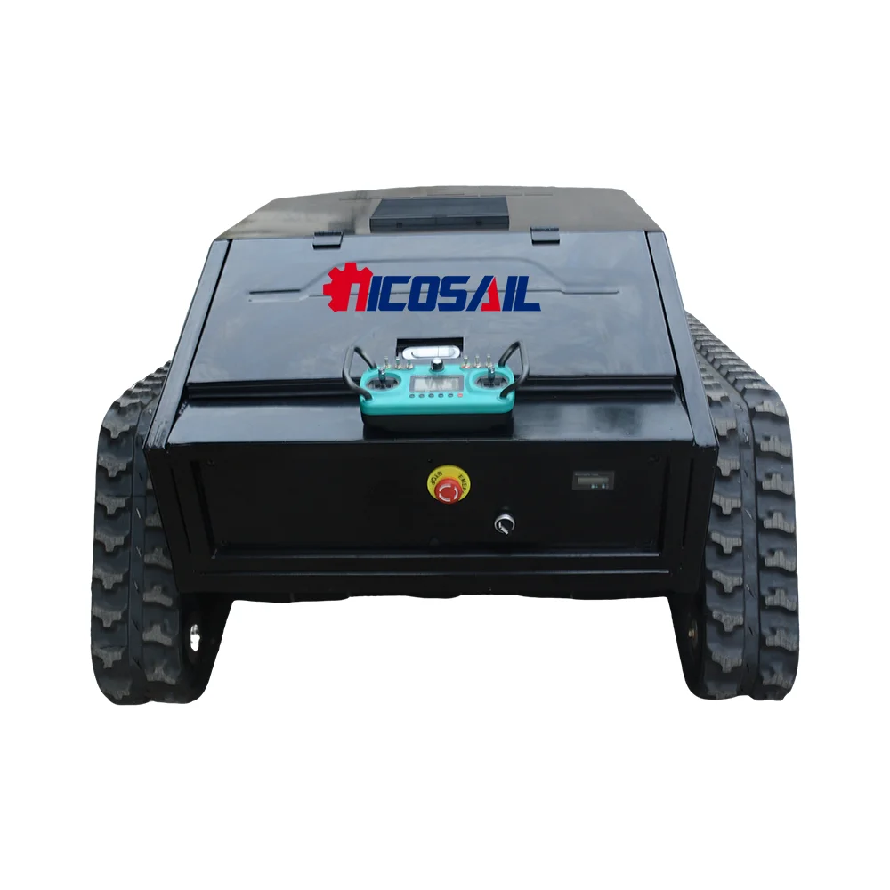 Remote-Controlled Robot Lawn Mower All-Terrain Agricultural Rubber Tracked CE EPA Approved Outdoor Ground Care Equipment
Remote-Controlled Robot Lawn Mower All-Terrain Agricultural Rubber Tracked CE EPA Approved Outdoor Ground Care Equipment