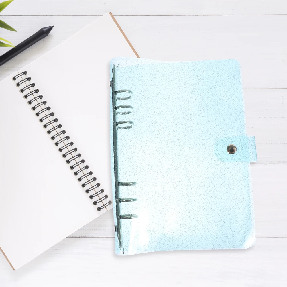 2 Pcs Glitter Loose Leaf Enclosures Journal Binder Scrapbooking Mini Personal Planner Pvc 6 Ring Loose-leaf Shell Travel
2 Pcs Glitter Loose Leaf Enclosures Journal Binder Scrapbooking Mini Personal Planner Pvc 6 Ring Loose-leaf Shell Travel