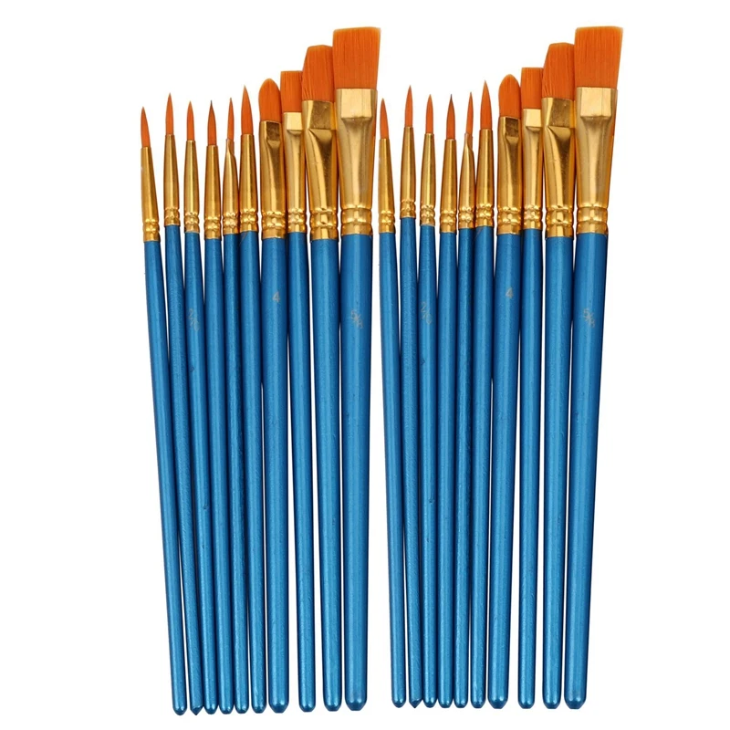 Paint Brush Set By, 20 Pcs Nylon Hair Brushes for Acrylic Oil Watercolor Painting Artist Professional Painting Kits
Paint Brush Set By, 20 Pcs Nylon Hair Brushes for Acrylic Oil Watercolor Painting Artist Professional Painting Kits