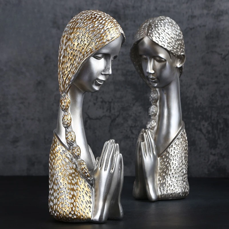Nordic Praying Girl Bust - Minimalist Resin Sculpture, Luxury Home Decor, Unique Housewarming Gift
Nordic Praying Girl Bust - Minimalist Resin Sculpture, Luxury Home Decor, Unique Housewarming Gift