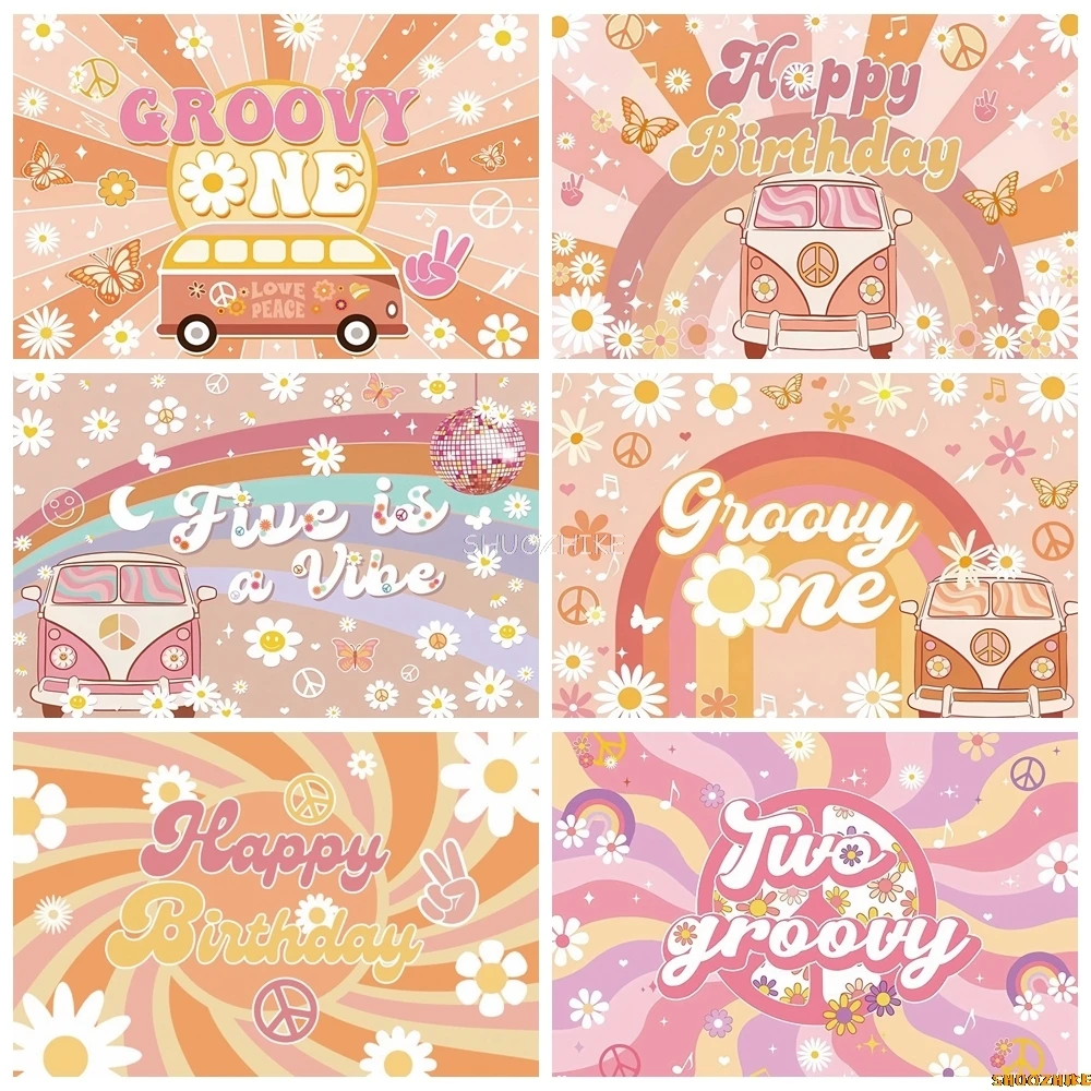 Groovy Baby Shower Photography Backdrop Boho Rainbow Flowers Hippie Boys Girls Princess Birthday Party Photo Background Props
Groovy Baby Shower Photography Backdrop Boho Rainbow Flowers Hippie Boys Girls Princess Birthday Party Photo Background Props