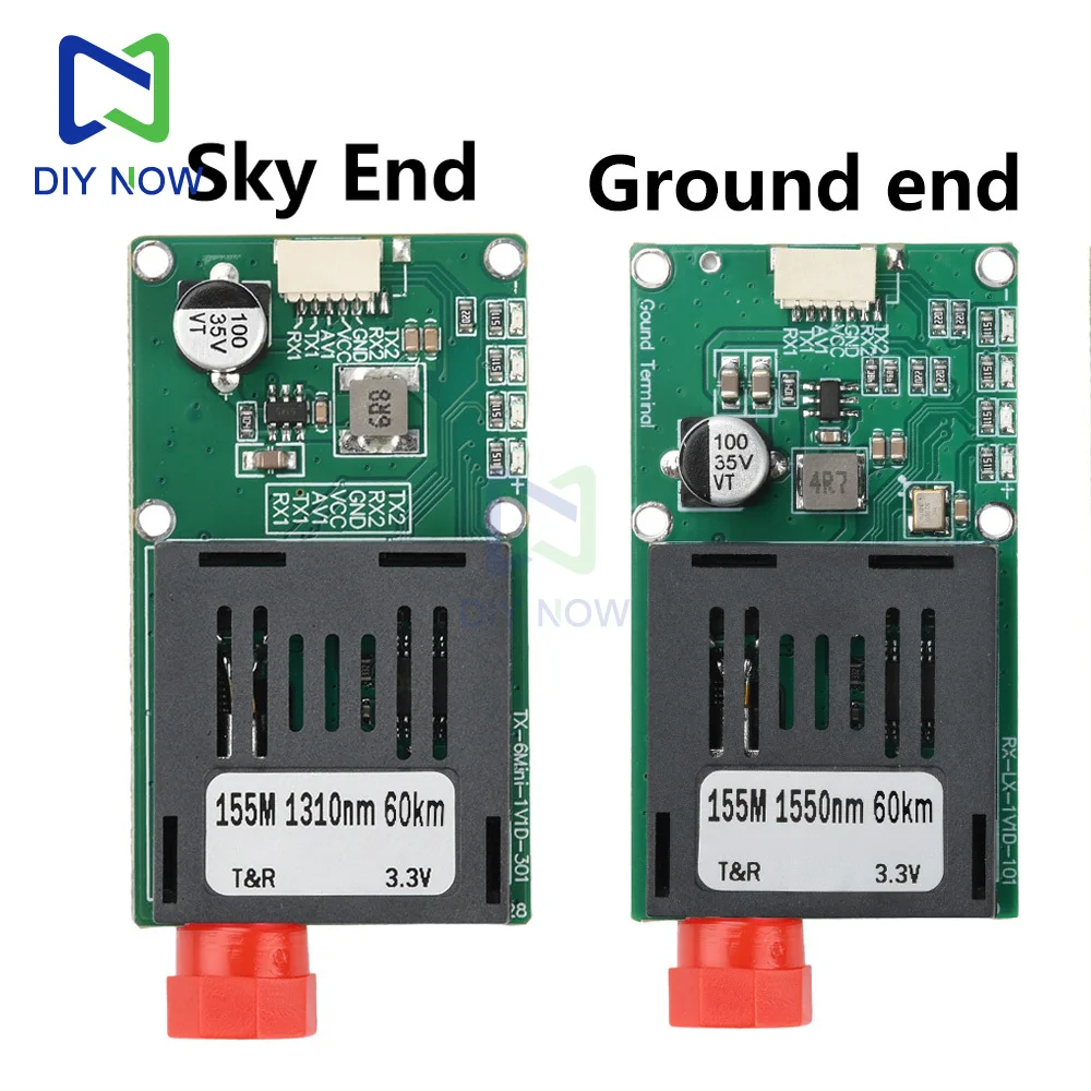 Sky/Ground TTL Optical Transceiver Module DC5.5-26V FC RX/TX/AV/VCC TTL to Fiber Optical Terminal Equipment UAV Optical Terminal
Sky/Ground TTL Optical Transceiver Module DC5.5-26V FC RX/TX/AV/VCC TTL to Fiber Optical Terminal Equipment UAV Optical Terminal