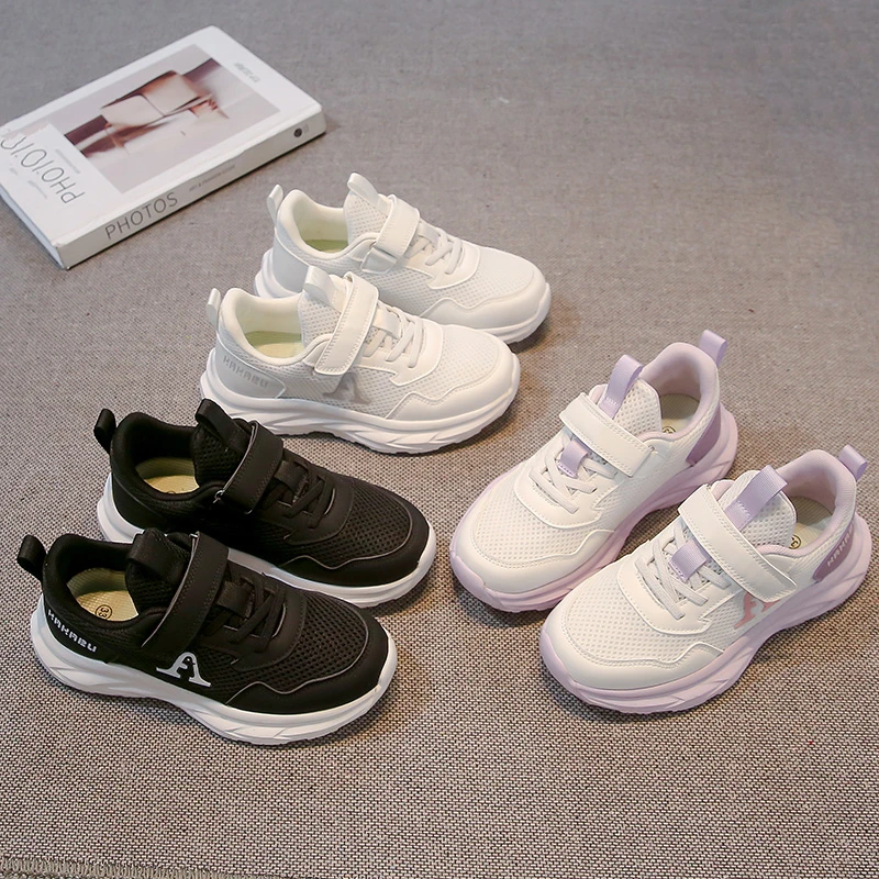 Boys Girls Running Shoes Mesh Breathable Kids White Shoes Hook&loop 2025 New Fashion Children Sports Shoes Non-slip Soft Sole
Boys Girls Running Shoes Mesh Breathable Kids White Shoes Hook&loop 2025 New Fashion Children Sports Shoes Non-slip Soft Sole