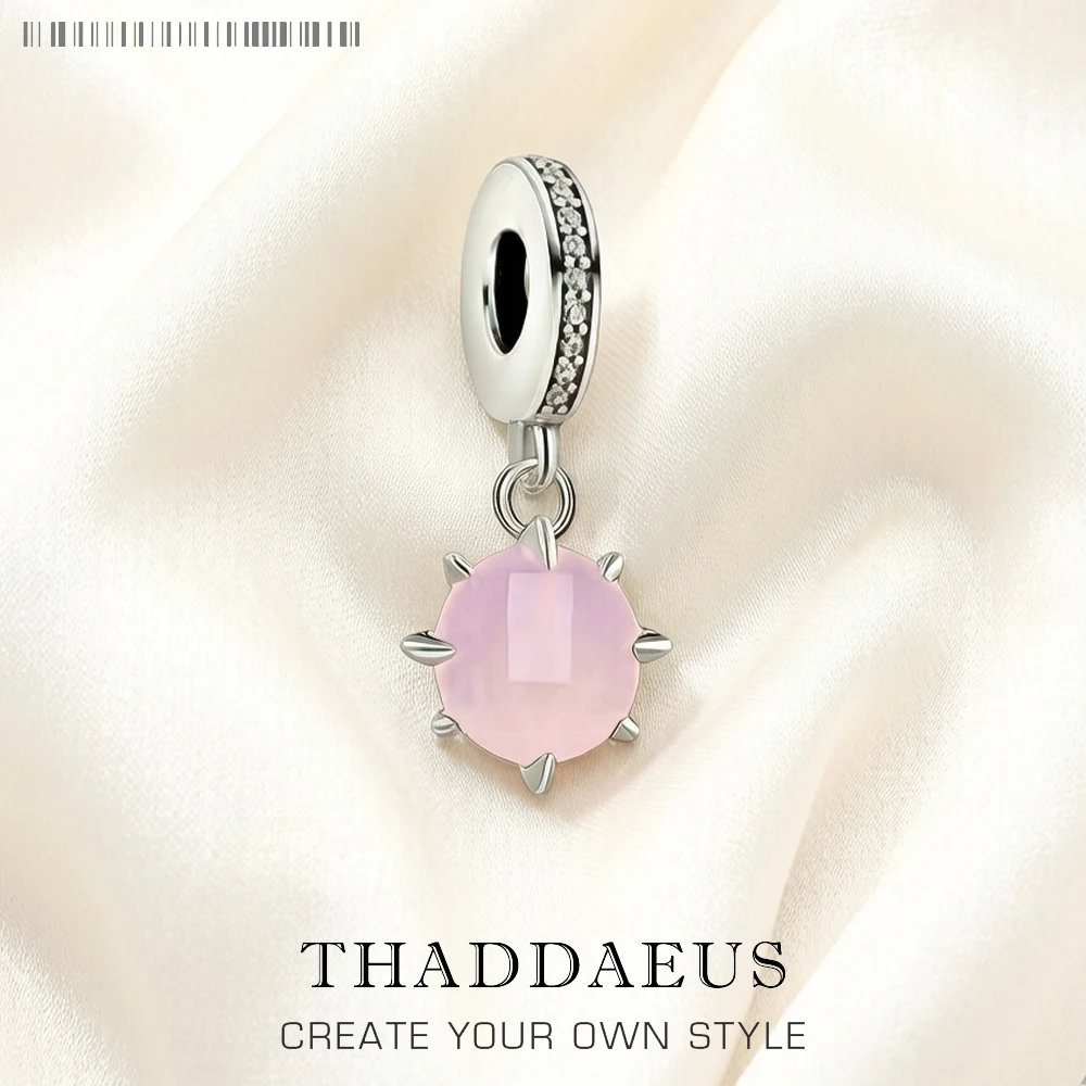 Pink Stones Dangle Charm Pendant Europe Style Jewelry Romantic Gift In Pure 925 Sterling Silver
Pink Stones Dangle Charm Pendant Europe Style Jewelry Romantic Gift In Pure 925 Sterling Silver