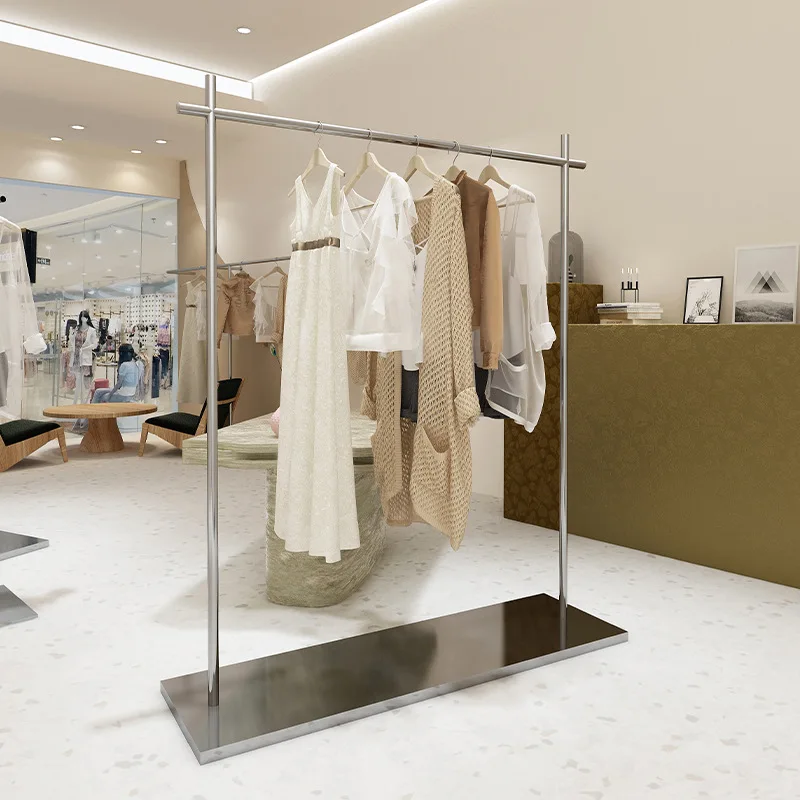 Интернет-магазин женской одежды знаменитостей, вешалки от пола до потолка, стеллажи для магазина одежды из нержавеющей стали, дисплей Nakajima
Интернет-магазин женской одежды знаменитостей, вешалки от пола до потолка, стеллажи для магазина одежды из нержавеющей стали, дисплей Nakajima