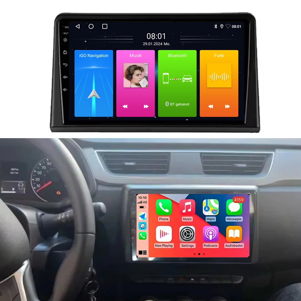 Wireless CarPlay GPS Android Car Radio Navigation Support Phone I Music I Maps | Podcasts For Renault Express 2021-2024
Wireless CarPlay GPS Android Car Radio Navigation Support Phone I Music I Maps | Podcasts For Renault Express 2021-2024