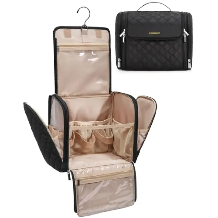 Hanging Travel Toiletry Bag, Capacity Water-resistant Cosmetic Organizer with Handle for Brushes Accessories
Hanging Travel Toiletry Bag, Capacity Water-resistant Cosmetic Organizer with Handle for Brushes Accessories