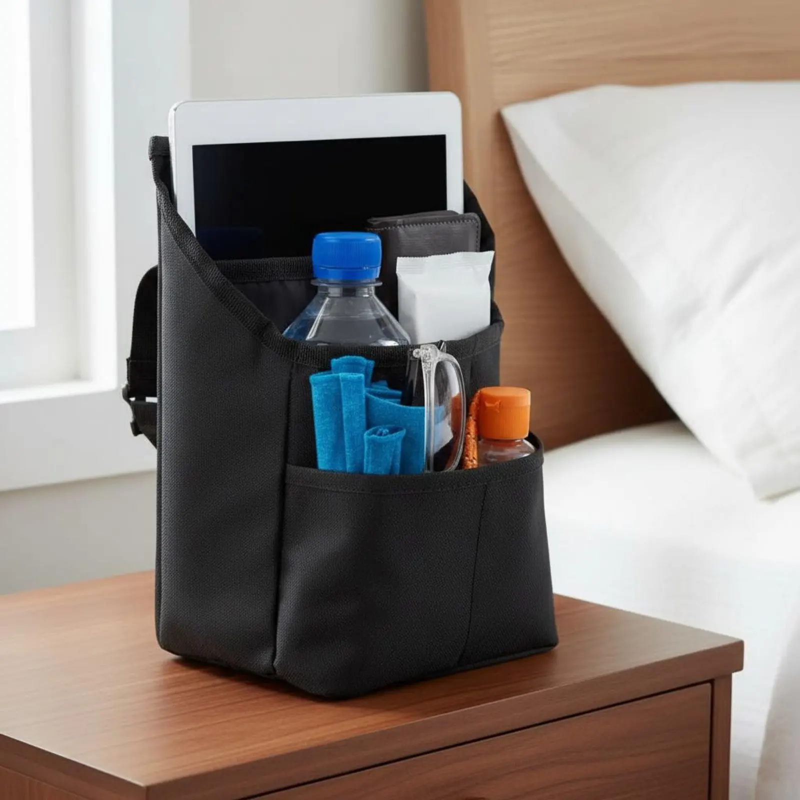 Folding Mobility Aid Organizer Bag Easy to Attach Mobility Aid Hanging Storage Bag Mobility Aid Lightweight Sturdy Oxford
Folding Mobility Aid Organizer Bag Easy to Attach Mobility Aid Hanging Storage Bag Mobility Aid Lightweight Sturdy Oxford