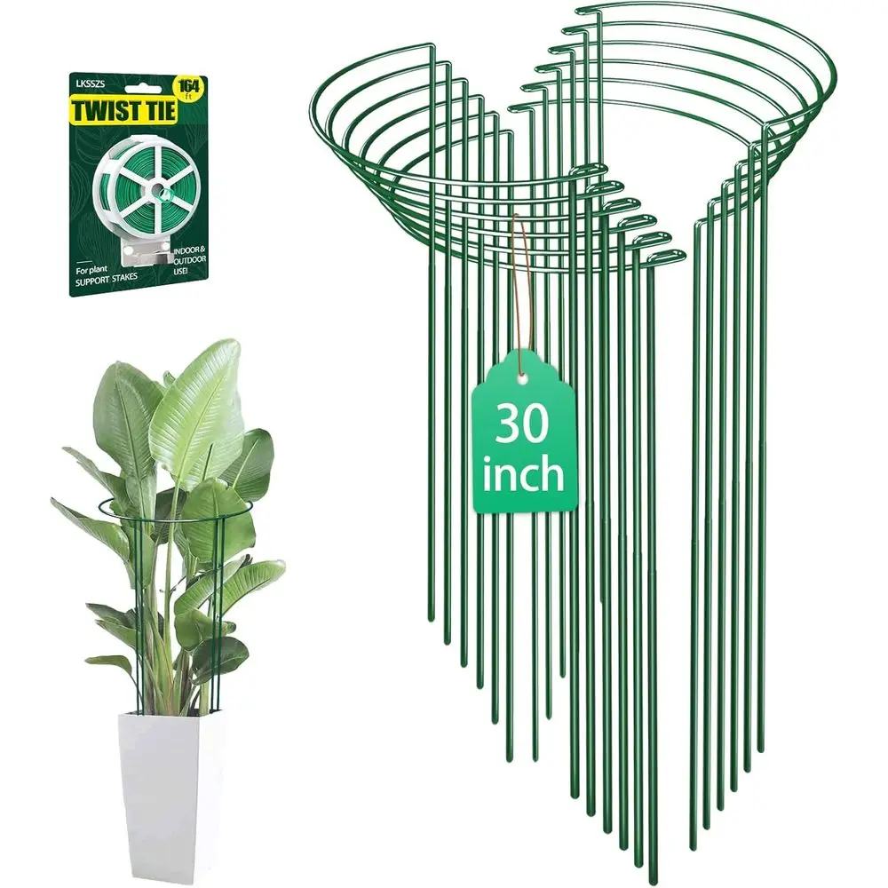 Набор из 12 штук: 30 опорных колышков для растений, сверхпрочные круглые опоры для пионов, садовые опоры-клетки для уличных растений, пионов, томатов, гиацинтов
Набор из 12 штук: 30 опорных колышков для растений, сверхпрочные круглые опоры для пионов, садовые опоры-клетки для уличных растений, пионов, томатов, гиацинтов
