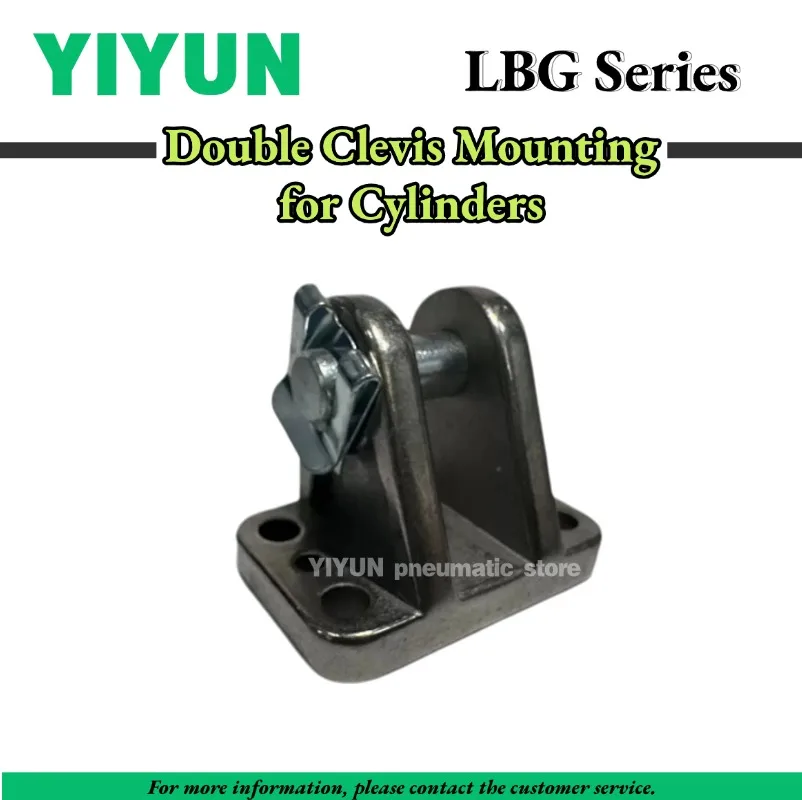 1PC LBG-32-40-50-63-80-100-125 Double Clevis Mounting for Cylinders LBG Series Cylinder Accessories Ear Bracket
1PC LBG-32-40-50-63-80-100-125 Double Clevis Mounting for Cylinders LBG Series Cylinder Accessories Ear Bracket
