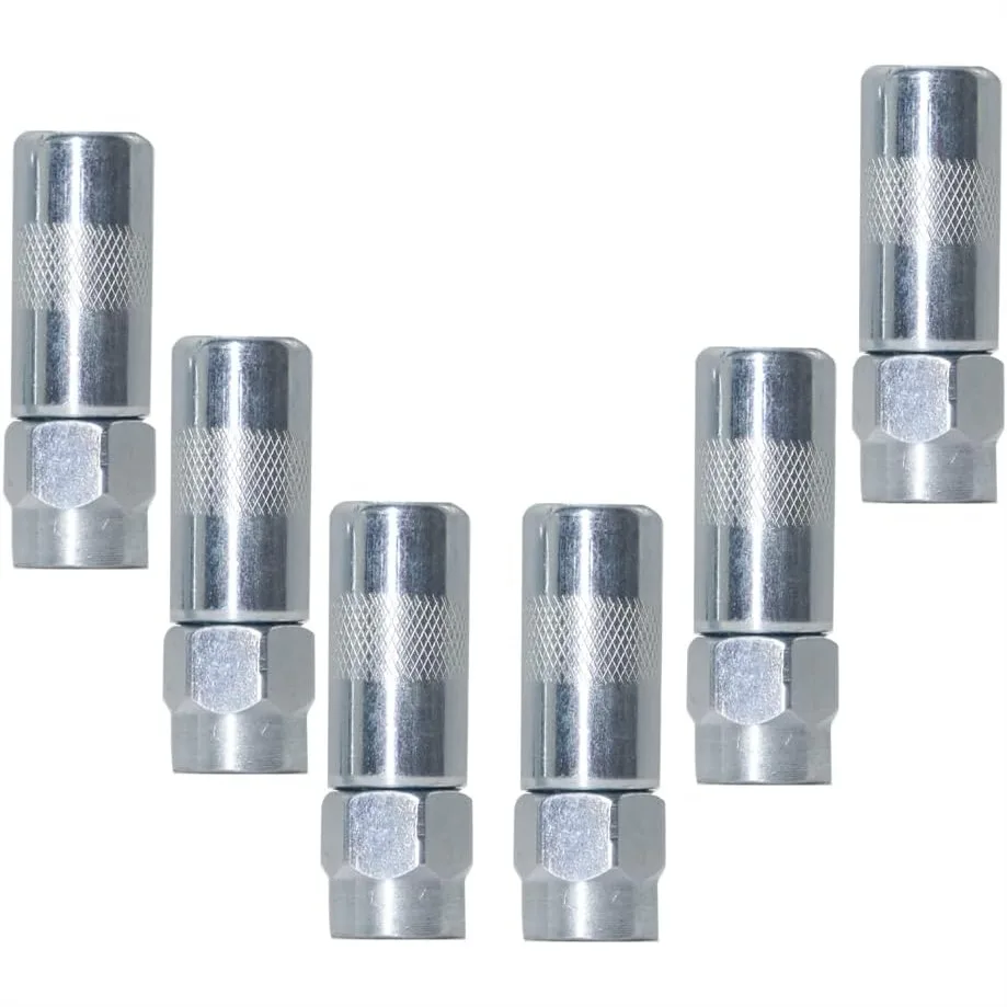 6 PCS Grease Gun Nozzle Tips, Metal Replacement for 1/8" NPT, 4500 PSI Steel Copper Fittings
6 PCS Grease Gun Nozzle Tips, Metal Replacement for 1/8" NPT, 4500 PSI Steel Copper Fittings