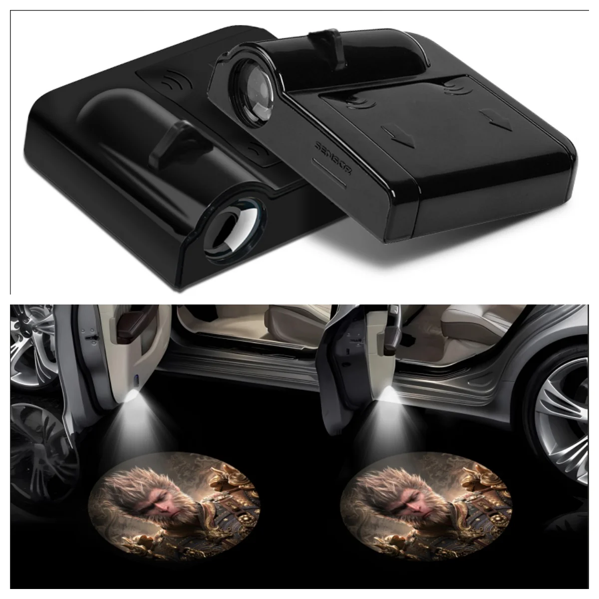 Car Door LED HD Welcome Courtesy Shadow Projector Lamp Logo Light For Black Myth Wukong
Car Door LED HD Welcome Courtesy Shadow Projector Lamp Logo Light For Black Myth Wukong