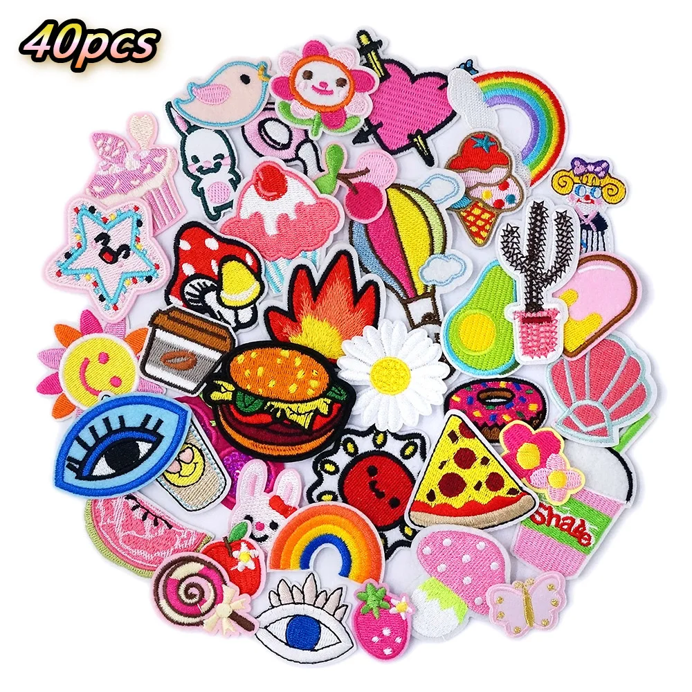 40Pcs/Lot Pink Children Girl Cartoon Lovely Set Iron on Patches for Clothing Patches Embroidered Applique Clothes Patch Sticker
40Pcs/Lot Pink Children Girl Cartoon Lovely Set Iron on Patches for Clothing Patches Embroidered Applique Clothes Patch Sticker