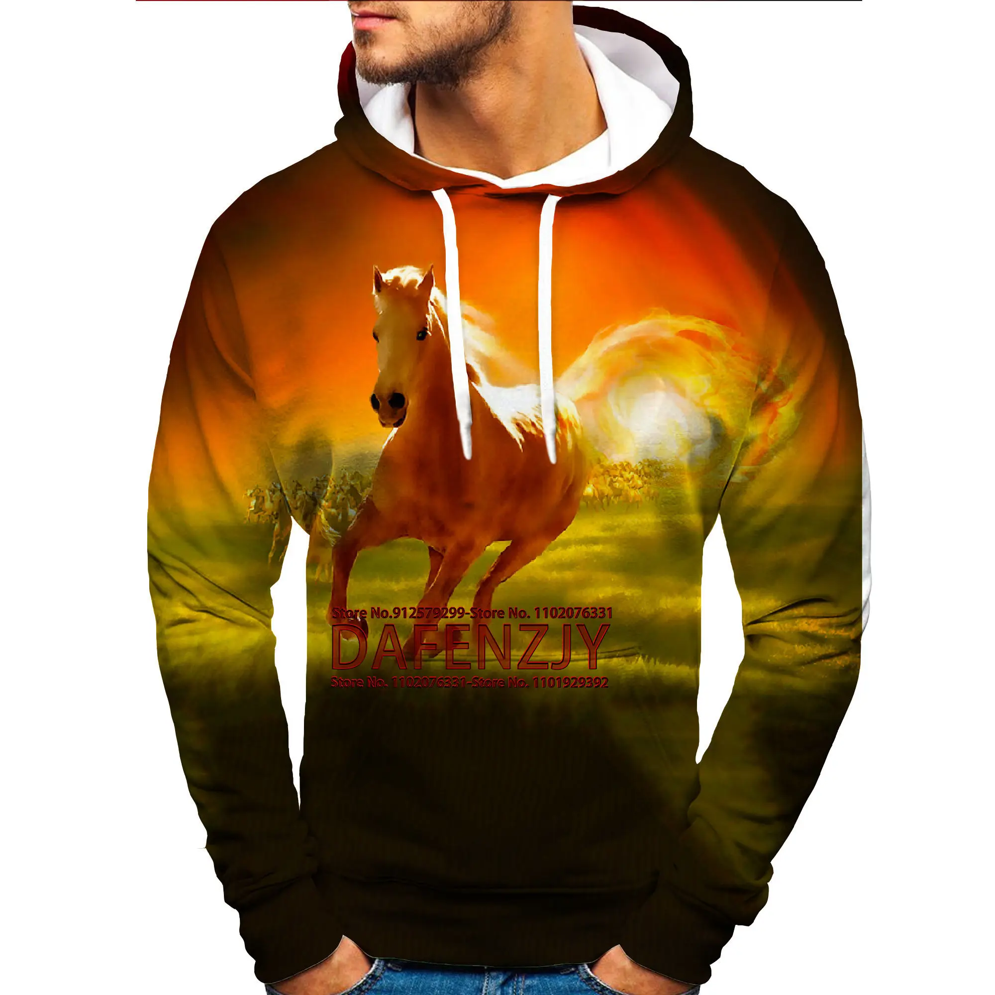 Cool 3D Printing Horse SweatShirt Unisex Fashion Hoodie Loose Casual Long Sleeve Shirts Horse Clothes
Cool 3D Printing Horse SweatShirt Unisex Fashion Hoodie Loose Casual Long Sleeve Shirts Horse Clothes