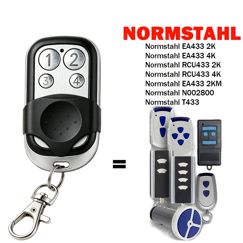NORMSTAHL Garage Door Remote Control 433MHz Crawford Standard Steel T433-4 EA433 2KS 4KS 2KM N002800 RCU 433 2 4 433-2K 433-4K
NORMSTAHL Garage Door Remote Control 433MHz Crawford Standard Steel T433-4 EA433 2KS 4KS 2KM N002800 RCU 433 2 4 433-2K 433-4K