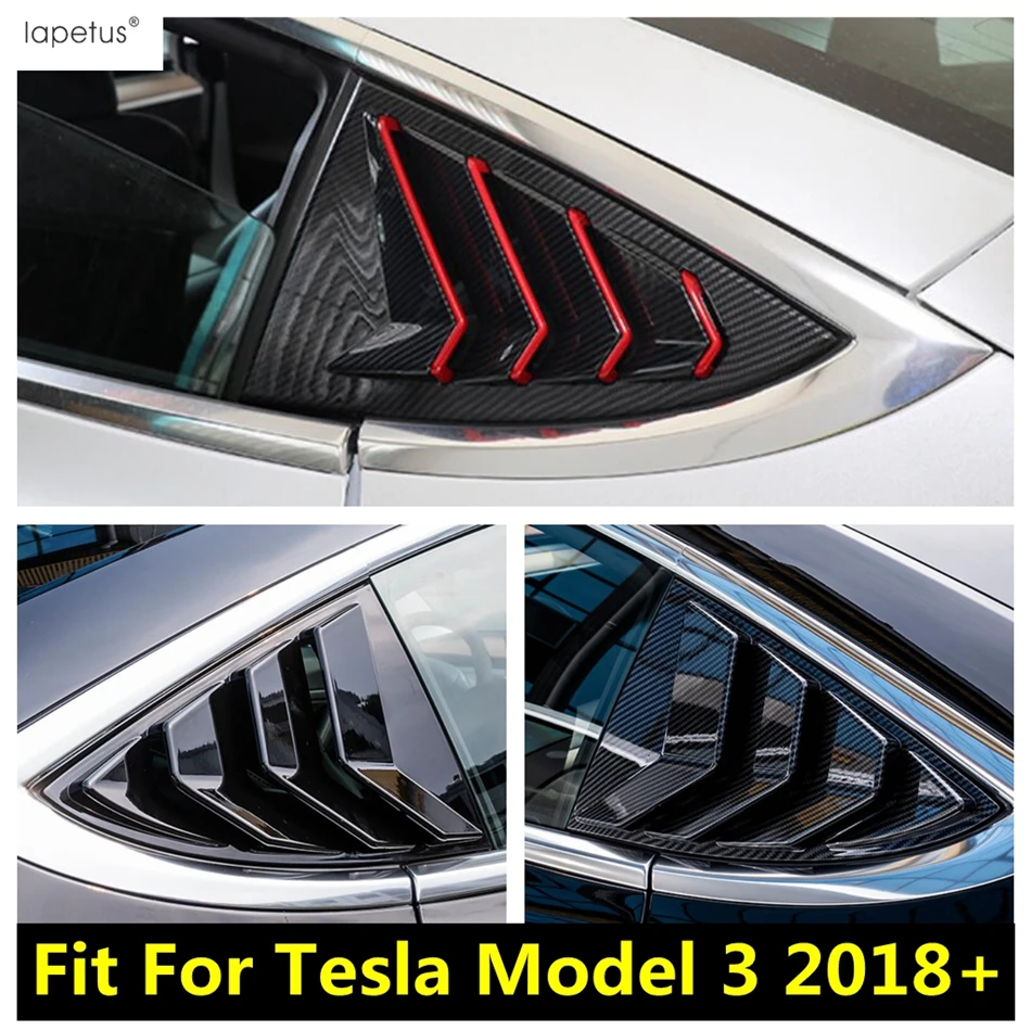 2PCS Car Accessories Rear Window Louvers Shutters Blinds Cover Trim For Tesla Model 3 2018 - 2021 Plastic Carbon Fiber Exterior
2PCS Car Accessories Rear Window Louvers Shutters Blinds Cover Trim For Tesla Model 3 2018 - 2021 Plastic Carbon Fiber Exterior