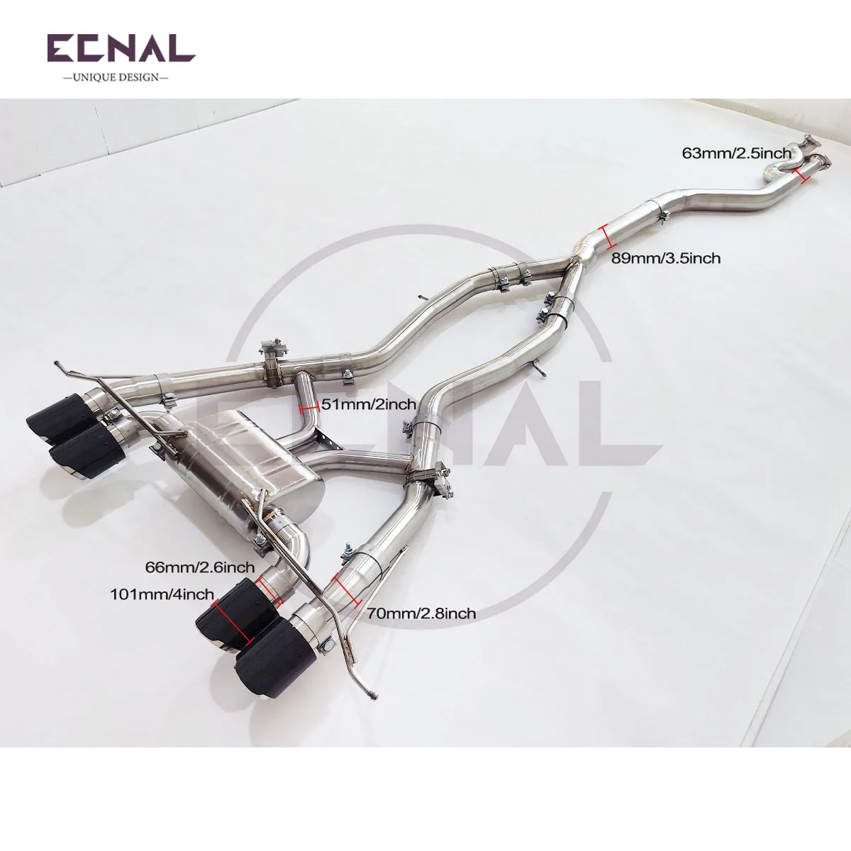 Ecnal Exhaust Pipe for BMW G80 M3 G82 M4 S58 3.0T Car Sport Exhaust Pipe with Valve Muffler SS304 Car Accessories
Ecnal Exhaust Pipe for BMW G80 M3 G82 M4 S58 3.0T Car Sport Exhaust Pipe with Valve Muffler SS304 Car Accessories