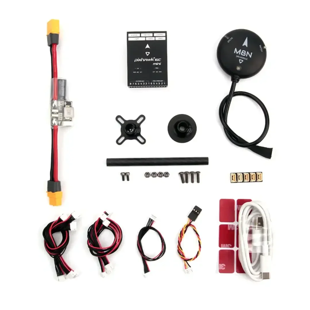 Мини-контроллер полета HolyBro Pixhawk 6C, модель A с модулем питания PM02 V3 12S / PM06 M9N / M10 GPS
Мини-контроллер полета HolyBro Pixhawk 6C, модель A с модулем питания PM02 V3 12S / PM06 M9N / M10 GPS