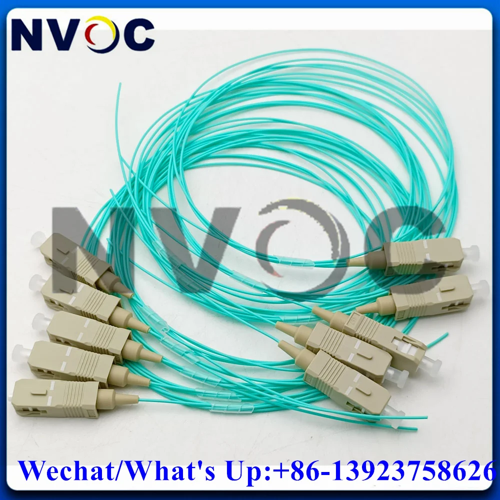 100Pcs/Bag OM3 50/125 SC/UPC OM3-150 Multi-mode 0.5/1/1.5M 0.9mm Tight Buffer Aqua LSZH Fiber Optic Pigtail/Jumper/Connector
100Pcs/Bag OM3 50/125 SC/UPC OM3-150 Multi-mode 0.5/1/1.5M 0.9mm Tight Buffer Aqua LSZH Fiber Optic Pigtail/Jumper/Connector
