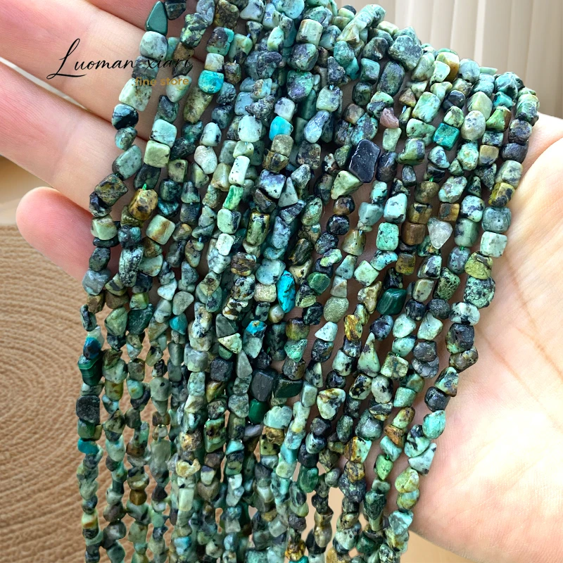Straight Hole 4-6mm Irregular Natural Stone African Turquoise Spacer Beads for Jewelry Making Diy Bracelet Charms Accessories
Straight Hole 4-6mm Irregular Natural Stone African Turquoise Spacer Beads for Jewelry Making Diy Bracelet Charms Accessories