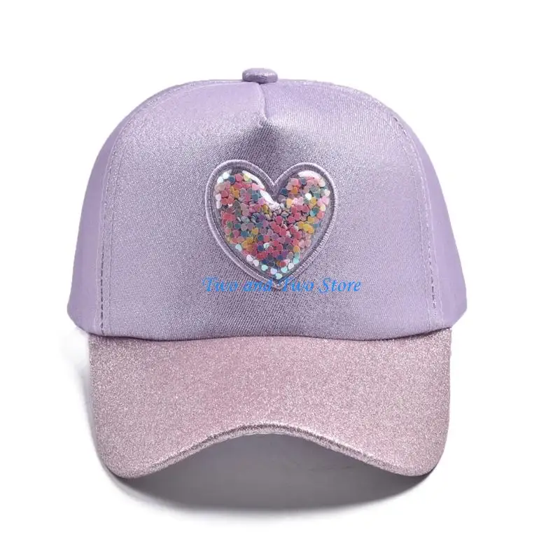 HX6F Childrens Adjustable Baseball Hat Glittering Heart Pattern Soft Polyester Fabric For Outdoor Activity And School
HX6F Childrens Adjustable Baseball Hat Glittering Heart Pattern Soft Polyester Fabric For Outdoor Activity And School