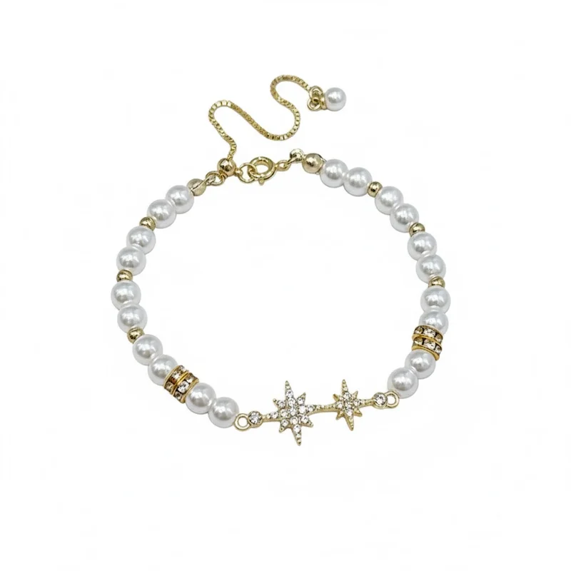 Sparkling Star Pearl Bolo Bracelet 316L Stainless Steel Tarnish Free Graduation Birthday Anniversary Gift Wife MURMUR
Sparkling Star Pearl Bolo Bracelet 316L Stainless Steel Tarnish Free Graduation Birthday Anniversary Gift Wife MURMUR