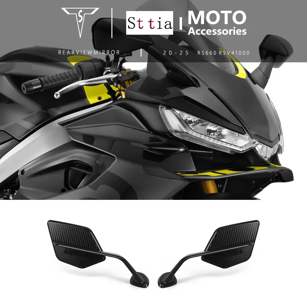 RS660 Rearview Mirror For Aprilia RSV4 1100 2021 RS660 2020-2025 Stealth Sport Winglet Mirror Kits Adjustable Stealth Mirrors
RS660 Rearview Mirror For Aprilia RSV4 1100 2021 RS660 2020-2025 Stealth Sport Winglet Mirror Kits Adjustable Stealth Mirrors