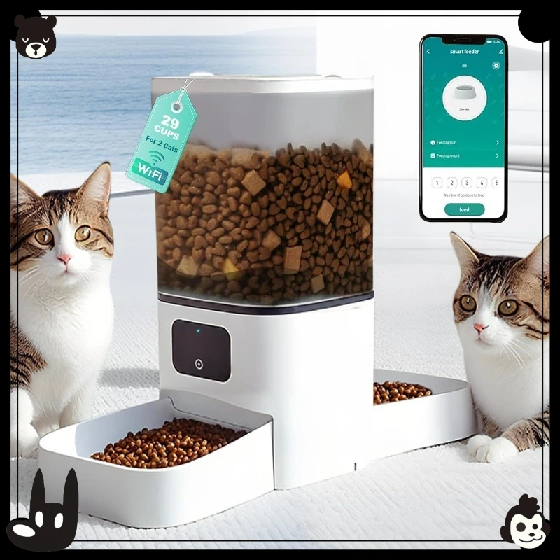 Pet Double Bowl Automatic Feeder Cat Cat Food Dog Food Self-Service Machine Smart Dog Bowl
Pet Double Bowl Automatic Feeder Cat Cat Food Dog Food Self-Service Machine Smart Dog Bowl