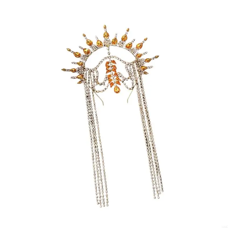 2025 New Ethnic Rhinestones Tassels Crownpiece Hairband for Wedding and Evening Parties
2025 New Ethnic Rhinestones Tassels Crownpiece Hairband for Wedding and Evening Parties