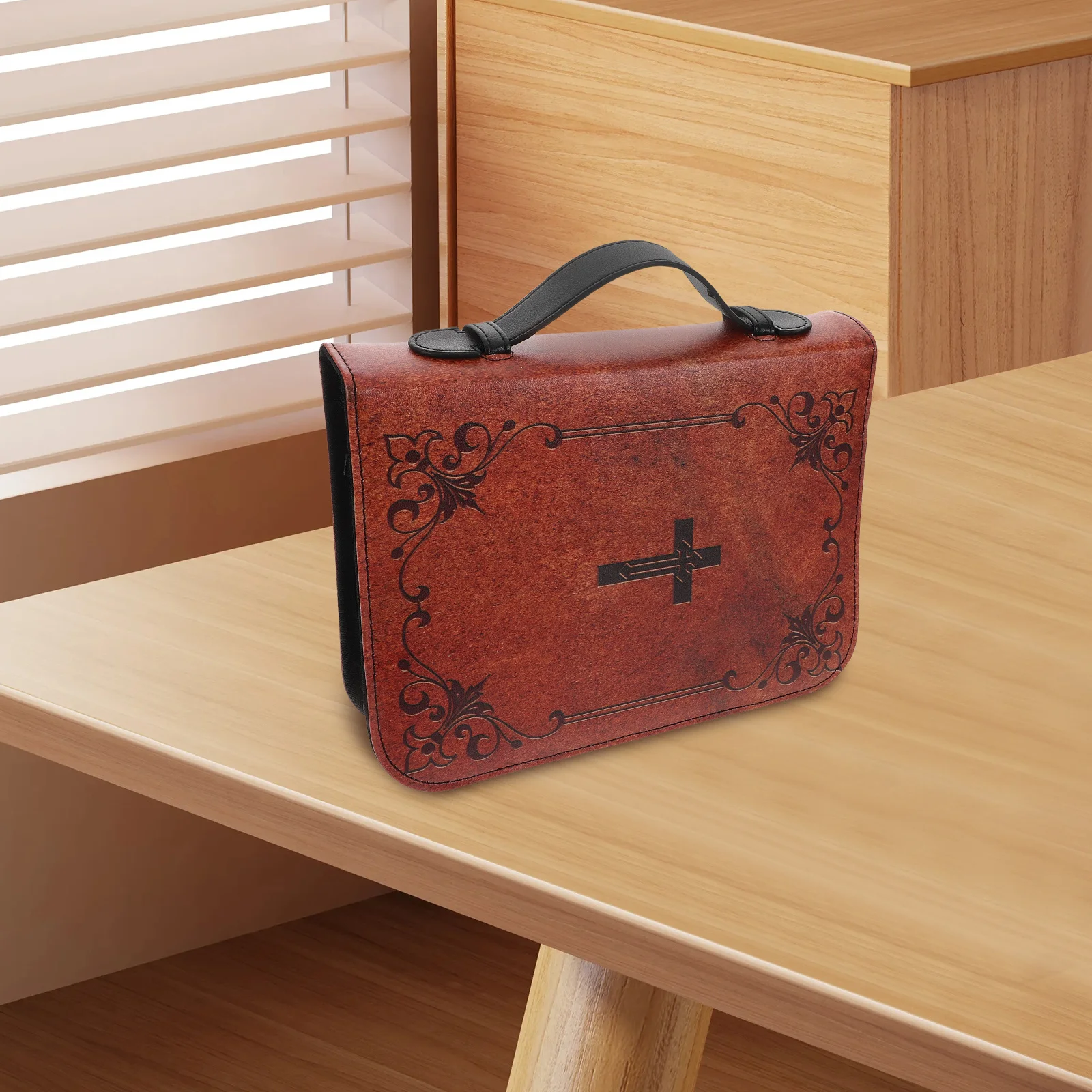 Vintage Book Cover Sleeve Protective For Bible Study Cross Design Reusable Pu Book Protector Cover Spacesaving Home Decor
Vintage Book Cover Sleeve Protective For Bible Study Cross Design Reusable Pu Book Protector Cover Spacesaving Home Decor