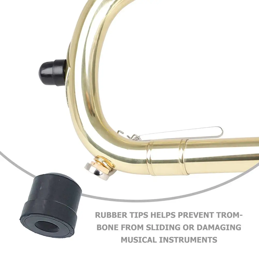 5 Pcs Trombone Water Release Key Set Soft Cushion Valve Accessories Black Slide Rubber Feet End Covers Brass Instruments
5 Pcs Trombone Water Release Key Set Soft Cushion Valve Accessories Black Slide Rubber Feet End Covers Brass Instruments